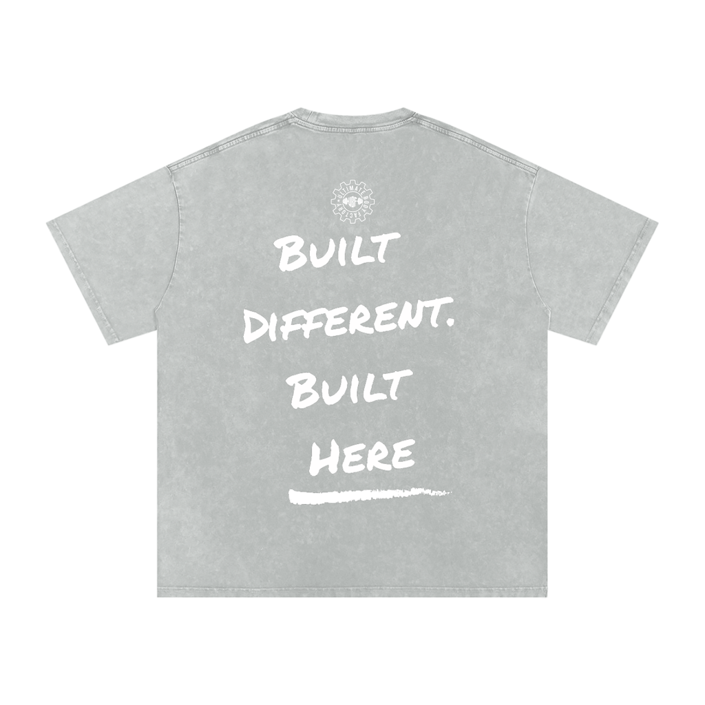 Built Different, Built Here Tee